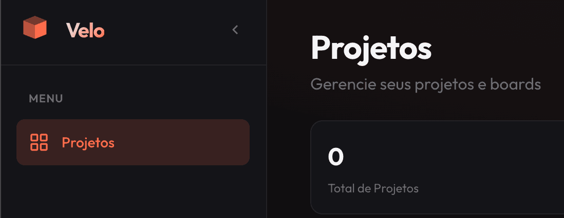 Prévia do projeto Velo